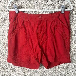 Royal Robbins Shorts Women’s 10 Red Orange Nylon Utility 4.5”
